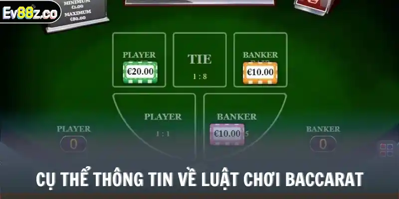 Cụ thể thông tin về luật chơi Baccarat