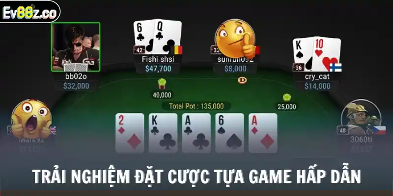 Trải nghiệm đặt cược tựa game hấp dẫn